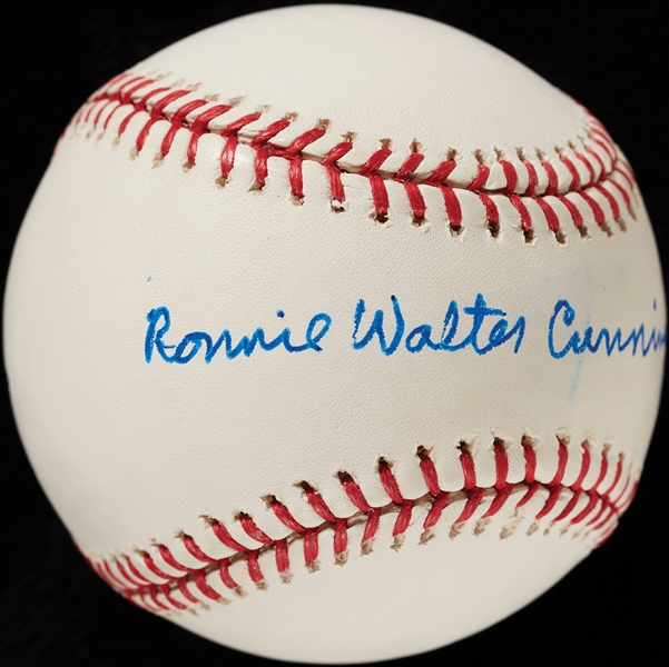 Walter Cunningham Full-Name Single-Signed OML Baseball (PSA/DNA)