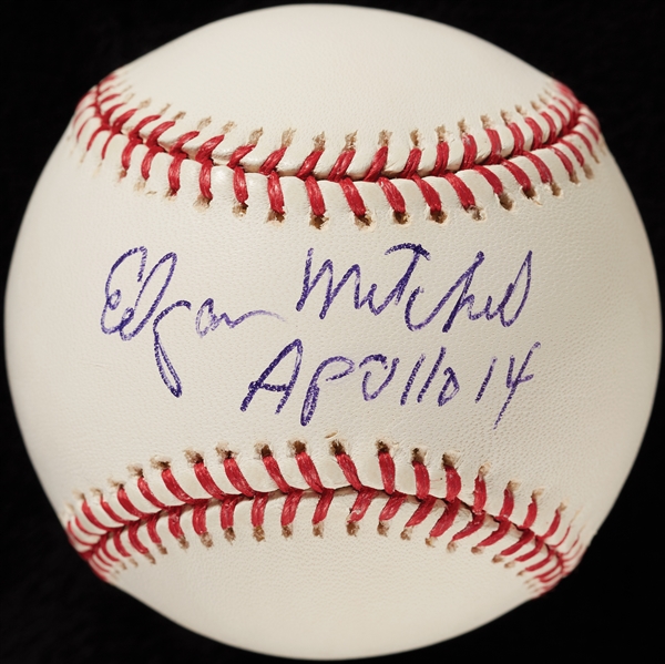 Edgar Mitchell Single-Signed OML Baseball Apollo 14 (PSA/DNA)