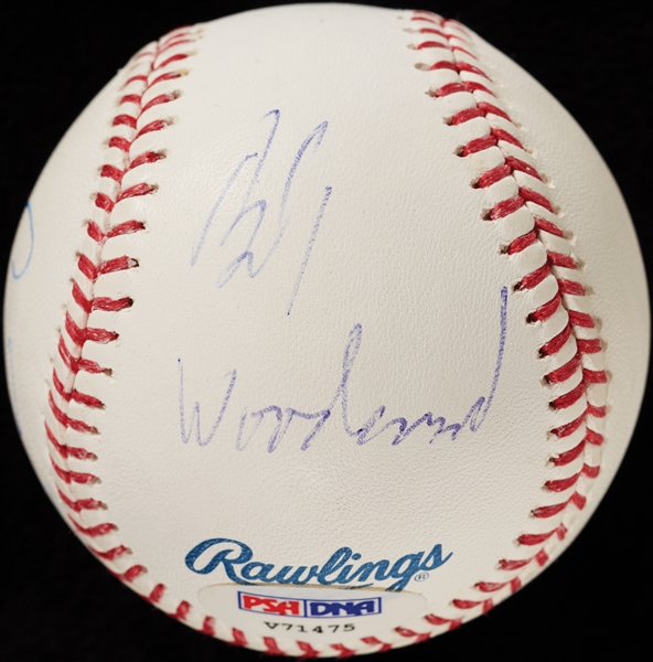 Bob Woodward & Carl Bernstein Dual-Signed OML Baseball (PSA/DNA)