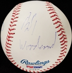 Bob Woodward & Carl Bernstein Dual-Signed OML Baseball (PSA/DNA)