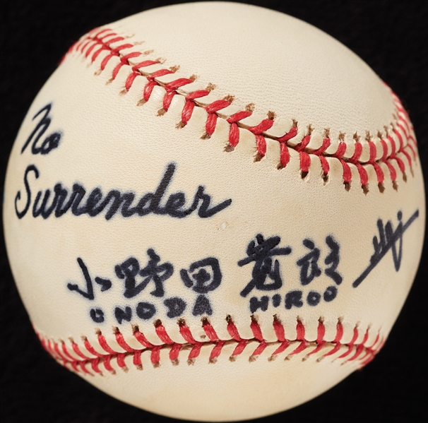 Hiroo Onoda Single-Signed OAL Baseball No Surrender (PSA/DNA)