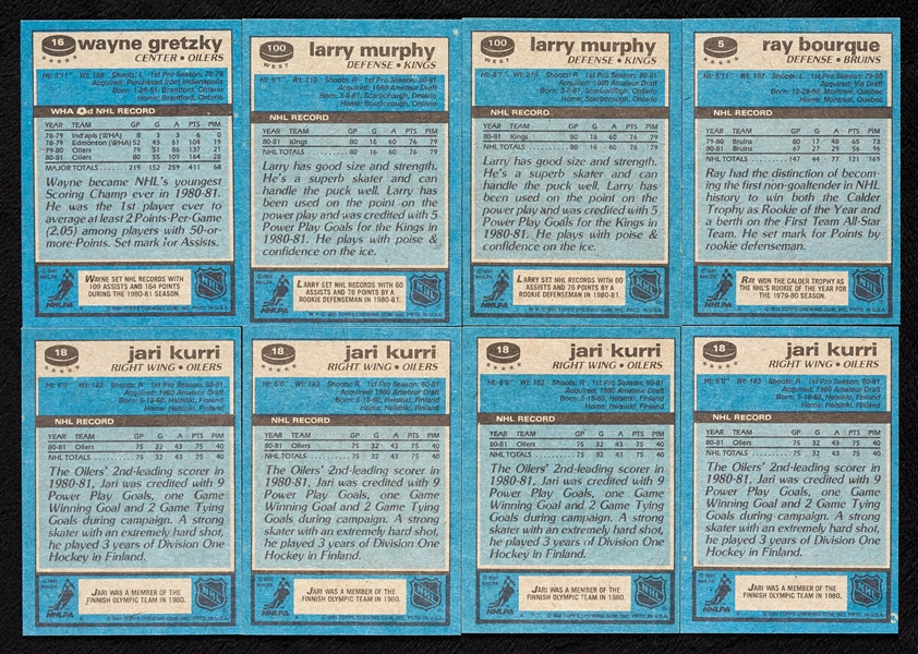 1981 Topps Hockey High-Grade (West) Sets, Three Slabs (4)