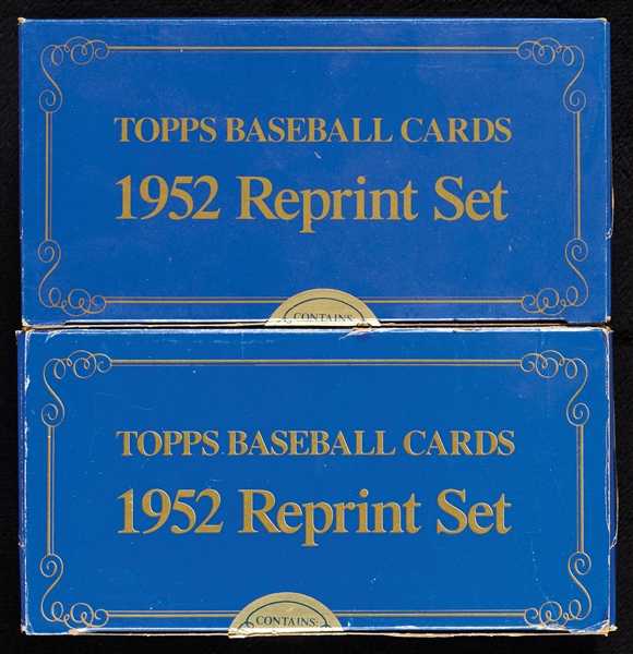 1952 Topps Baseball Reprint Sealed Sets Pair (2)