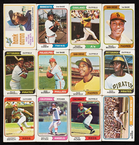 1974 Topps Baseball Complete Set With Traded (704)