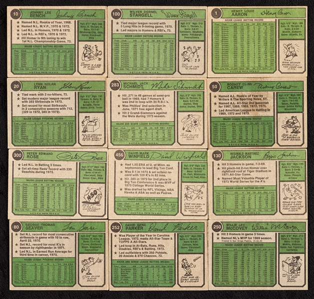 1974 Topps Baseball Complete Set With Traded (704)