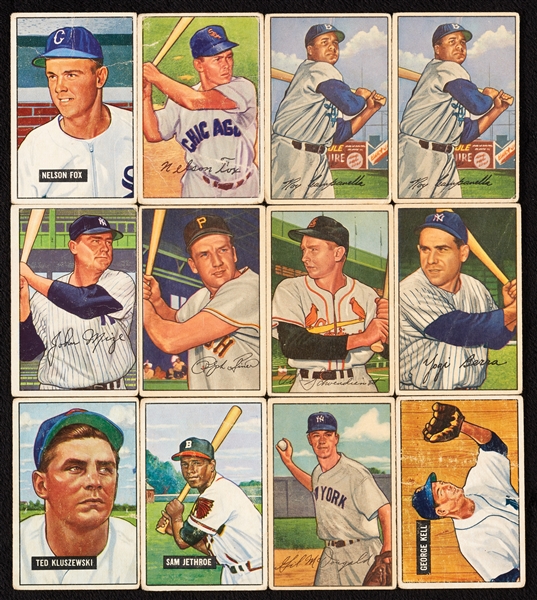 1951-52 and 1954 Bowman Baseball Group With 15 HOFers (233)