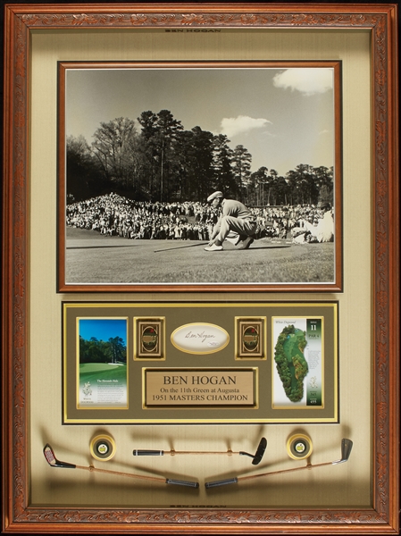 Ben Hogan Signed 3x5 Framed Photo Display (JSA)