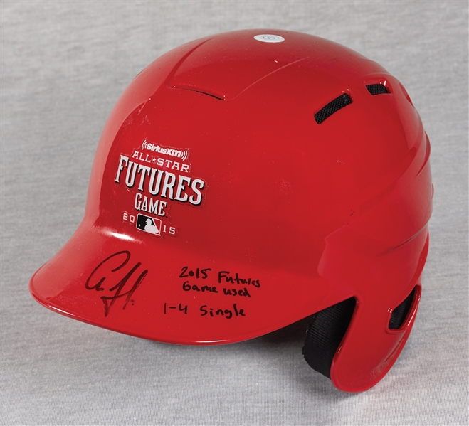 Aaron Judge 2015 Game-Used & Signed All-Star Futures Game Helmet Inscribed 2015 Futures Game Used (MLB) (Fanatics) (JSA)