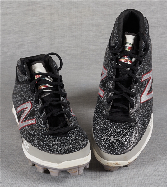 David Ortiz 2016 Game-Used & Signed Cleats Inscribed 5/8/2016, 2 HRs, Game Used, Mother's Day (MLB) (Fanatics)