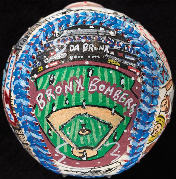 Aaron Judge Single-Signed Charles Fazzino Hand-Painted Baseball (MLB) (Fanatics) (BAS)