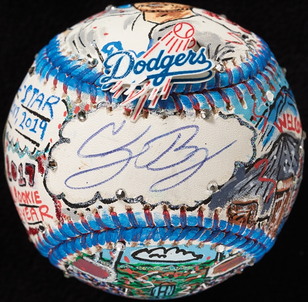 Cody Bellinger Single-Signed Charles Fazzino Hand-Painted Baseball (MLB) (Fanatics)