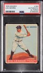 1933 Goudey Lou Gehrig No. 160 PSA Authentic