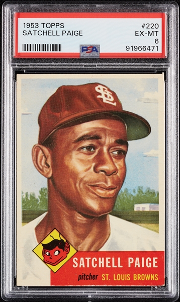 1953 Topps Satchel Paige No. 220 PSA 6