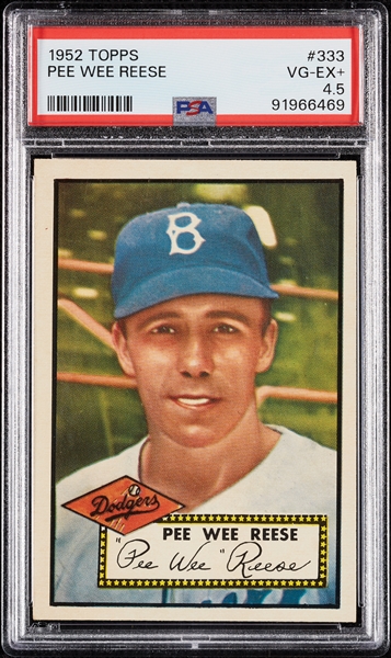 1952 Topps Pee Wee Reese No. 333 PSA 4.5