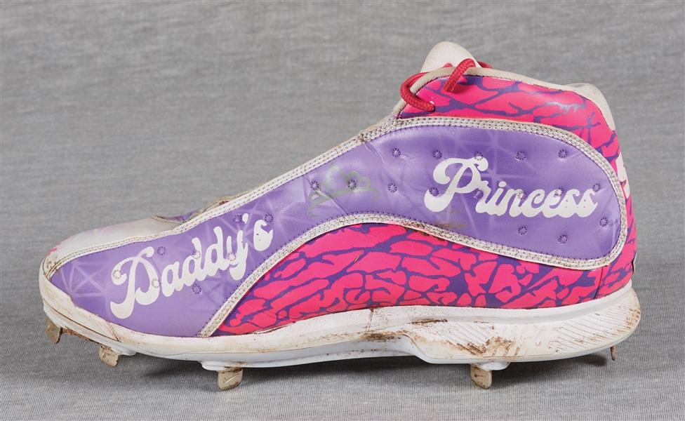 Mookie Betts 2019 Game-Used Jordan Cleats from Player's Weekend with Princess Design (MLB) (Fanatics)