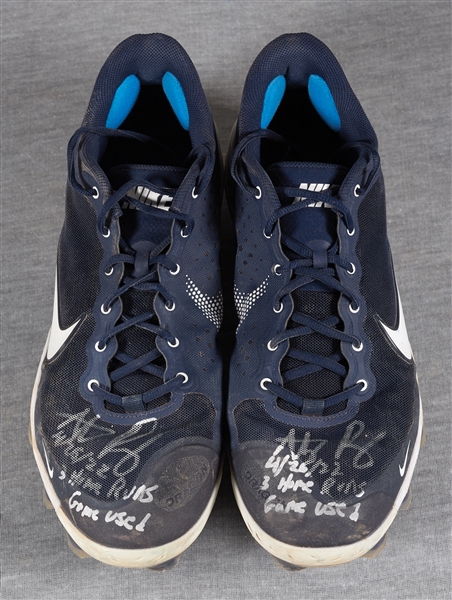 Anthony Rizzo 2022 Game-Used & Signed Nike Cleats 3 HRs, 4-26-22, Game Used (MLB) (Fanatics)