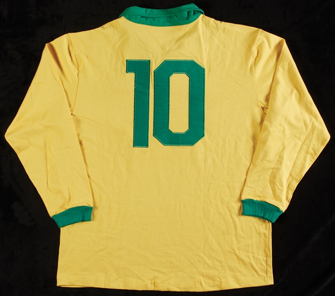 Pele Signed 1962 Style Soccer Jersey Inscribed Edson=Pele (BAS)