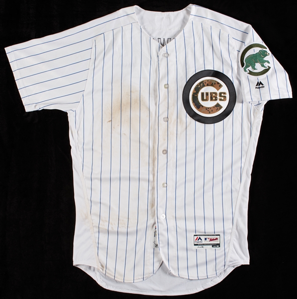 Jason Heyward 2016 Game-Used Cubs Home Camo Jersey (MLB)