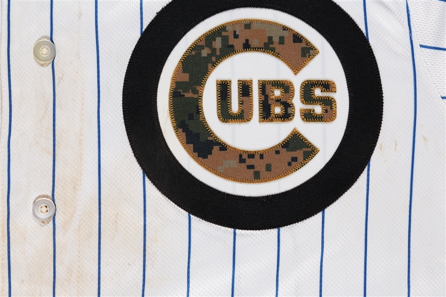 Jason Heyward 2016 Game-Used Cubs Home Camo Jersey (MLB)