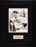 Lou Gehrig Cut Signature Framed Display (JSA)