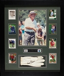 Arnold Palmer Signed Golf Glove in Framed Display (PSA/DNA)