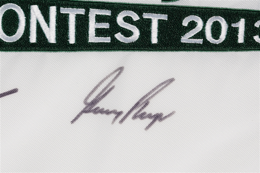 Jack Nicklaus, Arnold Palmer & Gary Player Signed 2013 Masters Par Three Flag (JSA)