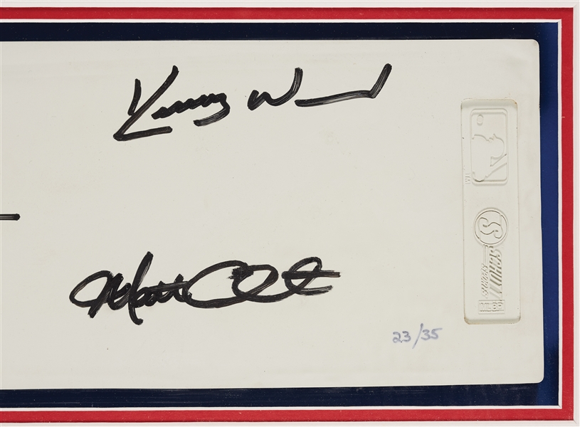 Chicago's Fab Five Signed Pitching Rubber with Maddux, Prior, Wood, Zambrano & Clement (23/35) (MLB)