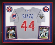 Anthony Rizzo Signed Cubs Jersey with Lengthy Inscription (5/8) (MLB) (Fanatics)