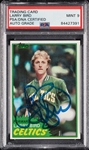 Larry Bird Signed 1981 Topps No. 4 (Graded PSA/DNA 9)