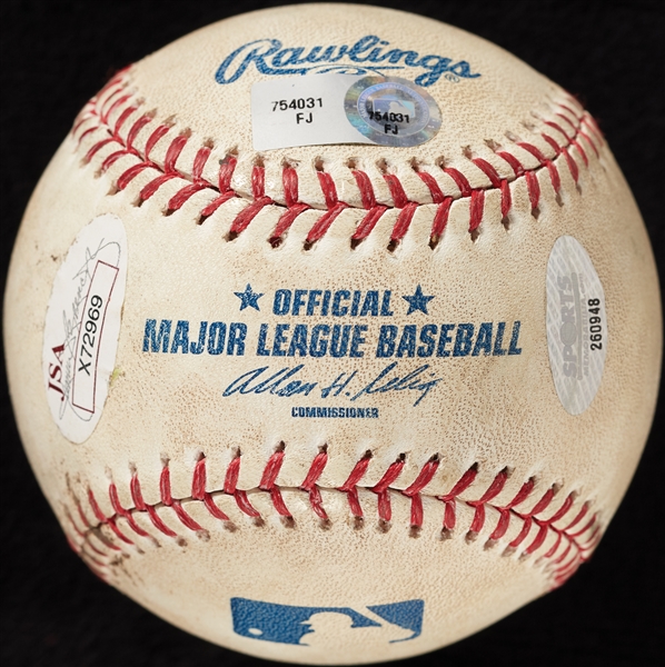 Bryce Harper Single-Signed Game-Used OML Baseball - May 1, 2012 (MLB) (JSA)