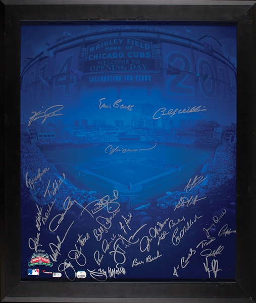 Chicago Cubs Greats Multi-Signed Wrigley Field 20x24 Photo with (27) Signatures (4/100) (MLB) (Fanatics)