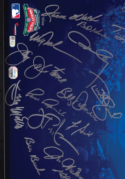 Chicago Cubs Greats Multi-Signed Wrigley Field 20x24 Photo with (27) Signatures (4/100) (MLB) (Fanatics)