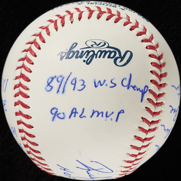 Rickey Henderson Single-Signed OML STAT Baseball with Multiple Inscriptions (4/6) (MLB) (Fanatics)