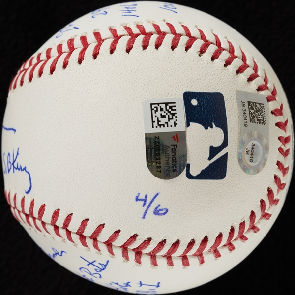 Rickey Henderson Single-Signed OML STAT Baseball with Multiple Inscriptions (4/6) (MLB) (Fanatics)