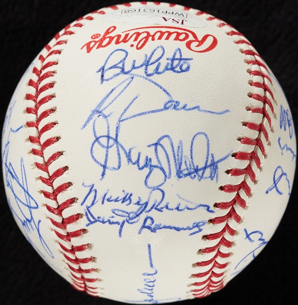 1978 New York Yankees World Champs Team-Signed WS Baseball with (20) Signatures (JSA)