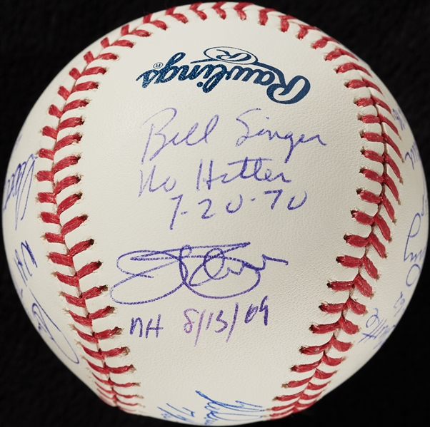 No-Hitter Pitchers Multi-Signed OML Baseball (JSA)