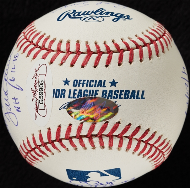 No-Hitter Pitchers Multi-Signed OML Baseball (JSA)