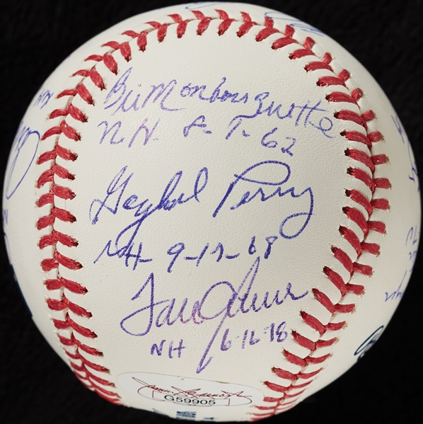 No-Hitter Pitchers Multi-Signed OML Baseball (JSA)