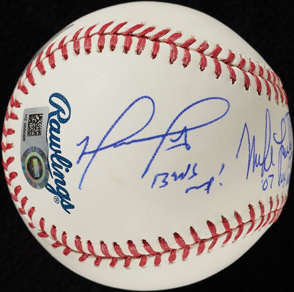 David Ortiz, Manny Ramirez & Lowell Signed Baseball with WS MVP Inscriptions (14/24) (Fanatics)