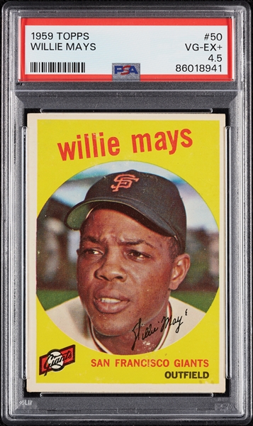 1959 Topps Willie Mays No. 50 PSA 4.5