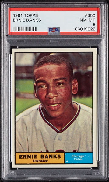 1961 Topps Ernie Banks No. 350 PSA 8