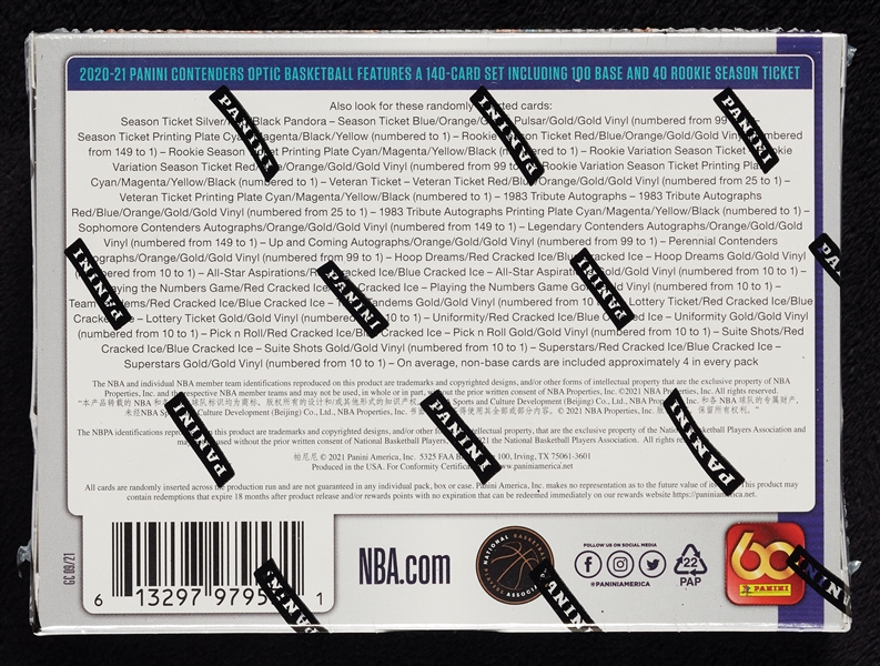 2020-21 Panini Contenders Optic Basketball Box