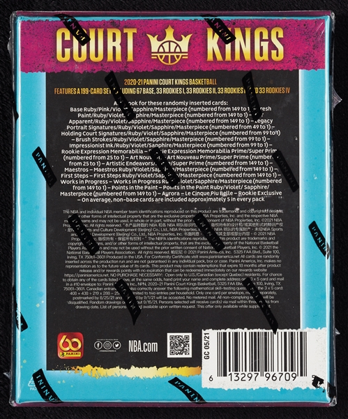 2020-21 Panini Court Kings Basketball Box