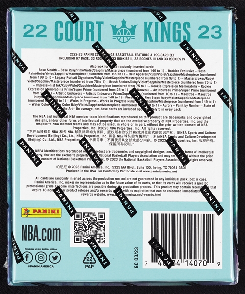 2022-23 Panini Court Kings Basketball Box