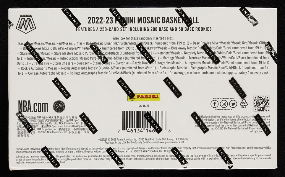 2022-23 Panini Mosaic Basketball Box (10)