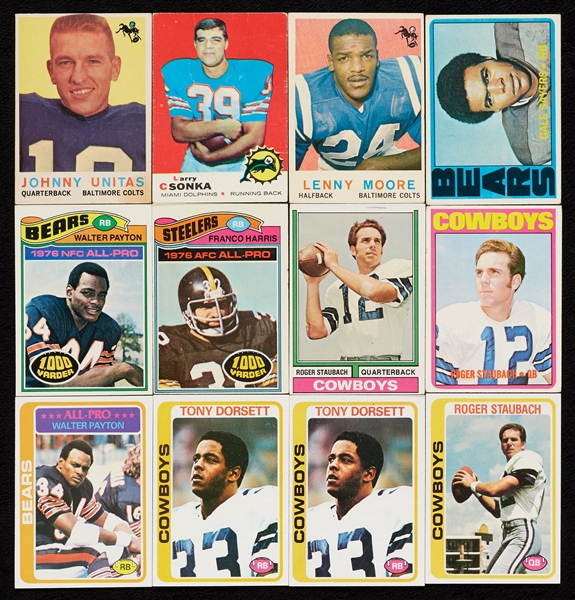 1959-78 Topps and Philly Gum Football Huge Group With 350 Hall of Famers, Rookies (3,000)