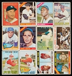 1957-67 Topps Baseball Group, 44 HOFers, Plus Stars and Specials (800)