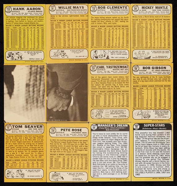 1968 Topps Baseball Complete Set With PSA 2 Ryan and Extras (680)