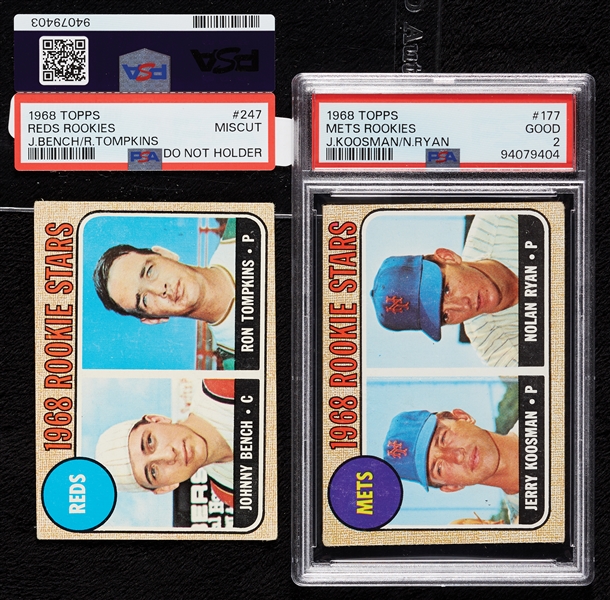 1968 Topps Baseball Complete Set With PSA 2 Ryan and Extras (680)