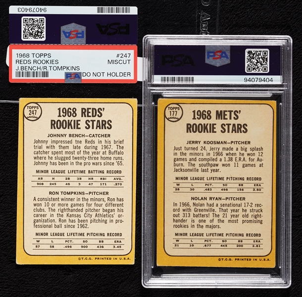 1968 Topps Baseball Complete Set With PSA 2 Ryan and Extras (680)